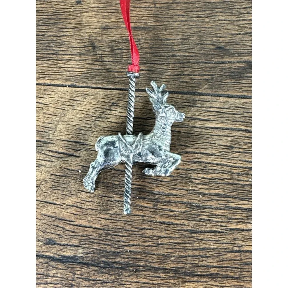 Reindeer Lot | Towle Silverplate USA 1990 & Rustic Metal Jingle Bell Deer